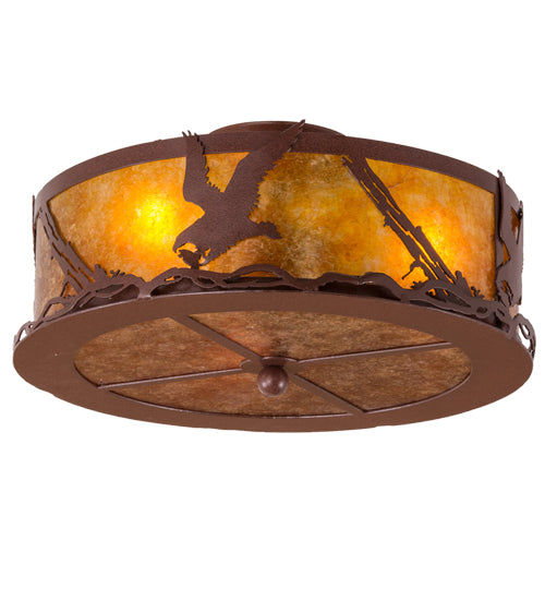 Meyda Tiffany Strike Of The Eagle 250694 Ceiling Light - Red Rust