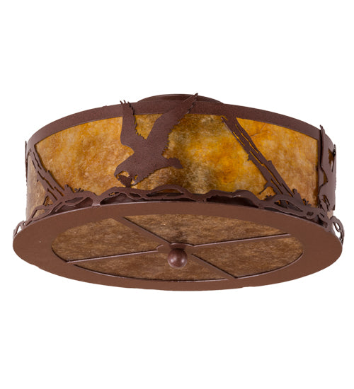 Meyda Tiffany Strike Of The Eagle 250694 Ceiling Light - Red Rust