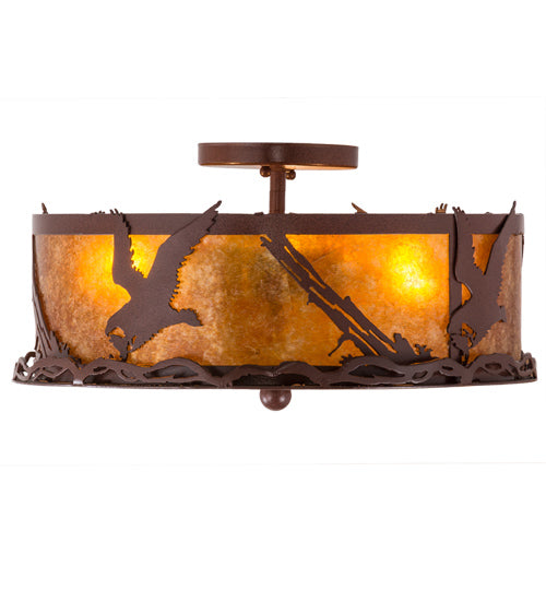 Meyda Tiffany Strike Of The Eagle 250694 Ceiling Light - Red Rust