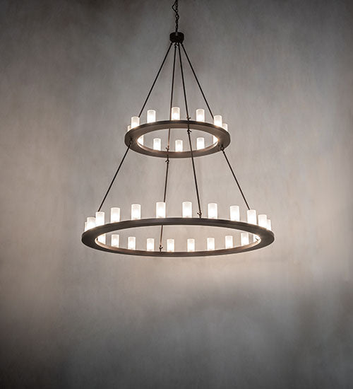 Meyda Tiffany Loxley 250828 Chandelier Light - Mahogany Bronze