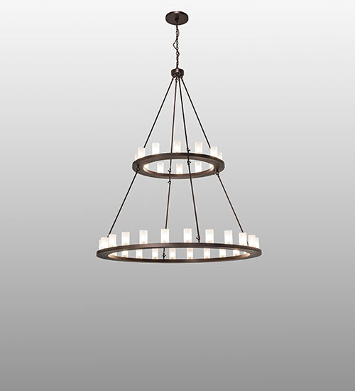 Meyda Tiffany Loxley 250828 Chandelier Light - Mahogany Bronze