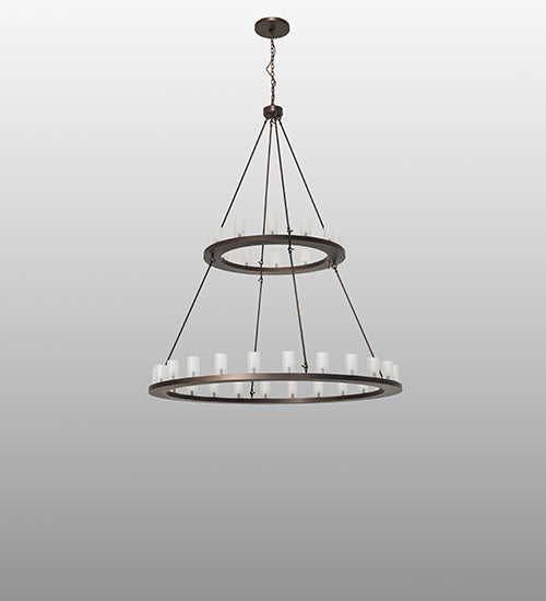 Meyda Tiffany Loxley 250828 Chandelier Light - Mahogany Bronze