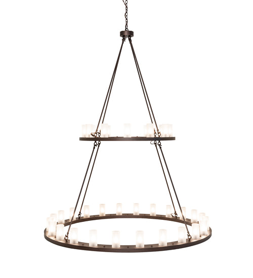 Meyda Tiffany Loxley 250828 Chandelier Light - Mahogany Bronze