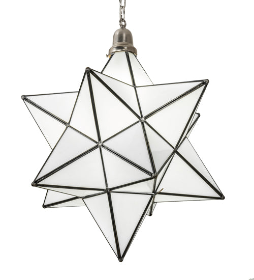 Meyda Tiffany Moravian Star 250854 Pendant Light - Brushed Nickel
