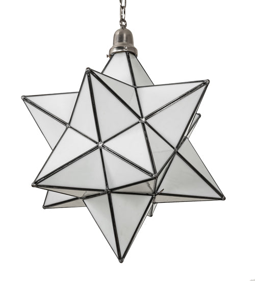 Meyda Tiffany Moravian Star 250854 Pendant Light - Brushed Nickel