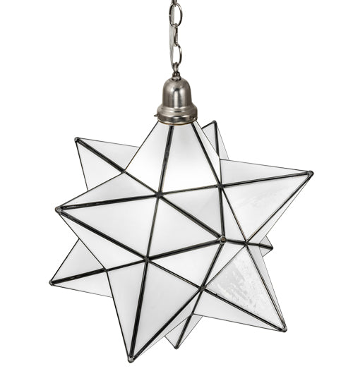 Meyda Tiffany Moravian Star 250854 Pendant Light - Brushed Nickel