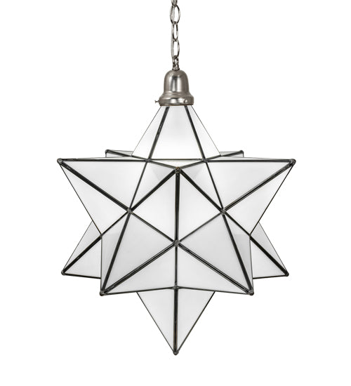 Meyda Tiffany Moravian Star 250854 Pendant Light - Brushed Nickel