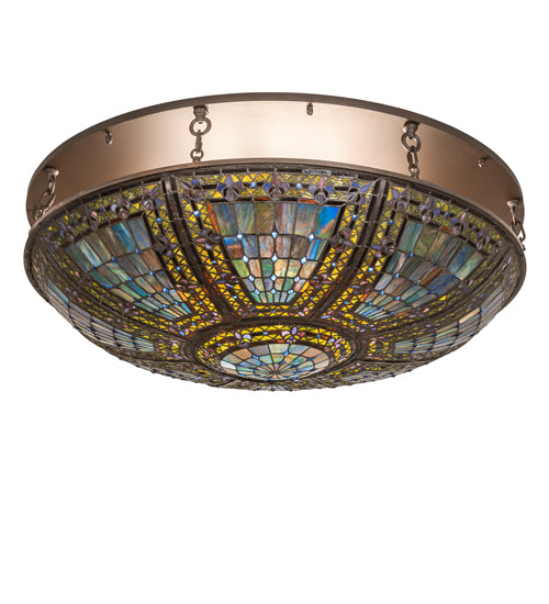 Meyda Tiffany Fleur-De-Lis 251123 Ceiling Light - Oil Rubbed Bronze