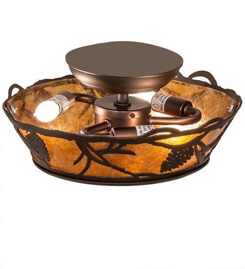 Meyda Tiffany Whispering Pines 251163 Ceiling Light - Oil Rubbed Bronze