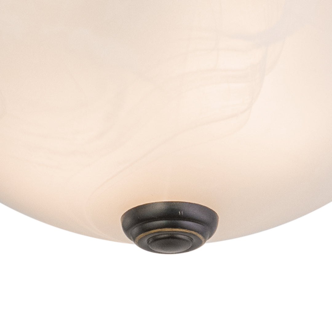 Vaxcel Lighting CC45313OR Builder Twin Packs Two Light Flush Mount Utility Light Bronze / Dark