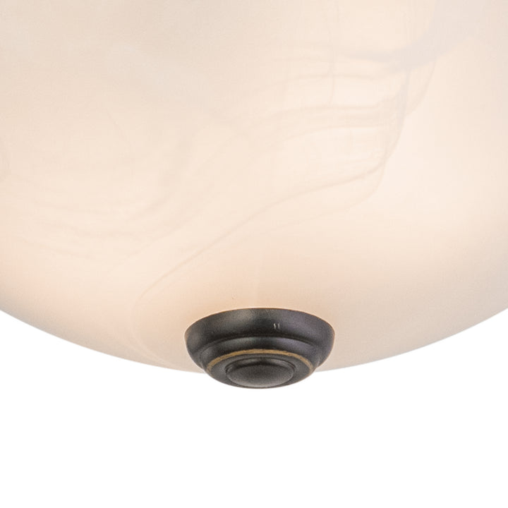 Vaxcel Lighting CC45313OR Builder Twin Packs Two Light Flush Mount Utility Light Bronze / Dark