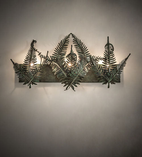 Meyda Tiffany Fern 251415 Bath Vanity Light 28 in. wide - Timeless Bronze