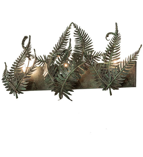 Meyda Tiffany Fern 251415 Bath Vanity Light 28 in. wide - Timeless Bronze