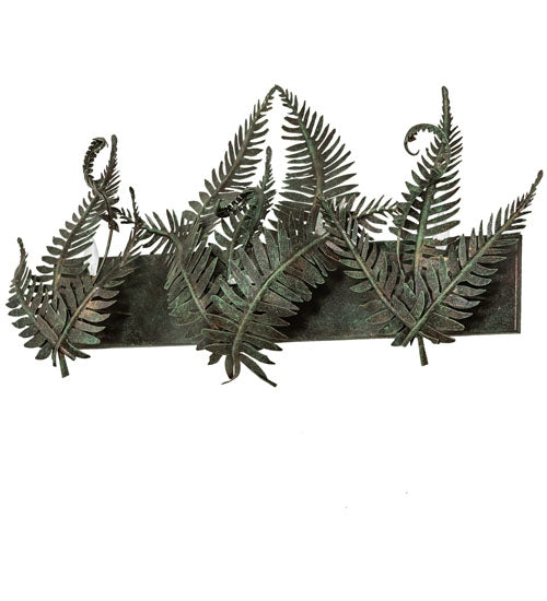 Meyda Tiffany Fern 251415 Bath Vanity Light 28 in. wide - Timeless Bronze