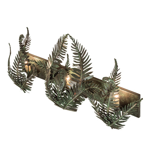 Meyda Tiffany Fern 251415 Bath Vanity Light 28 in. wide - Timeless Bronze