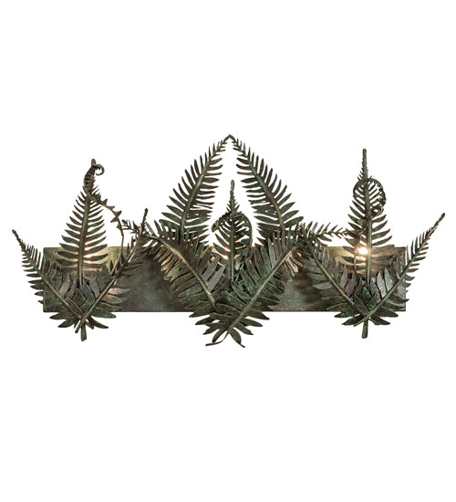 Meyda Tiffany Fern 251415 Bath Vanity Light 28 in. wide - Timeless Bronze