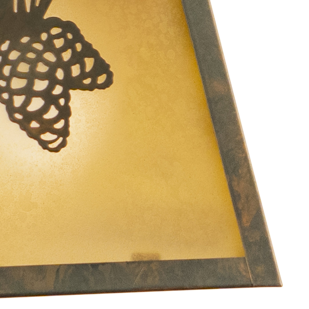 Vaxcel Lighting OW50573OA Whitebark One Light Outdoor Wall Mount Outdoor Bronze / Dark