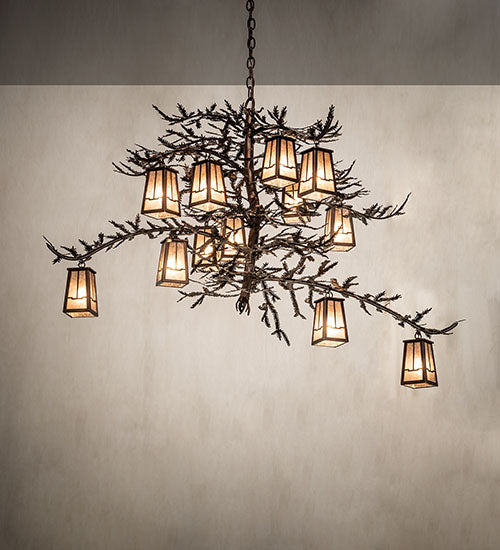 Meyda Tiffany Pine Branch 251446 Chandelier Light - Mahogany Bronze