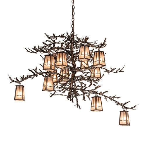 Meyda Tiffany Pine Branch 251446 Chandelier Light - Mahogany Bronze