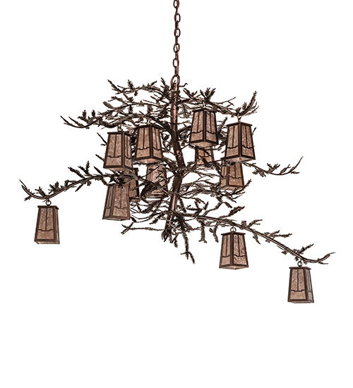 Meyda Tiffany Pine Branch 251446 Chandelier Light - Mahogany Bronze
