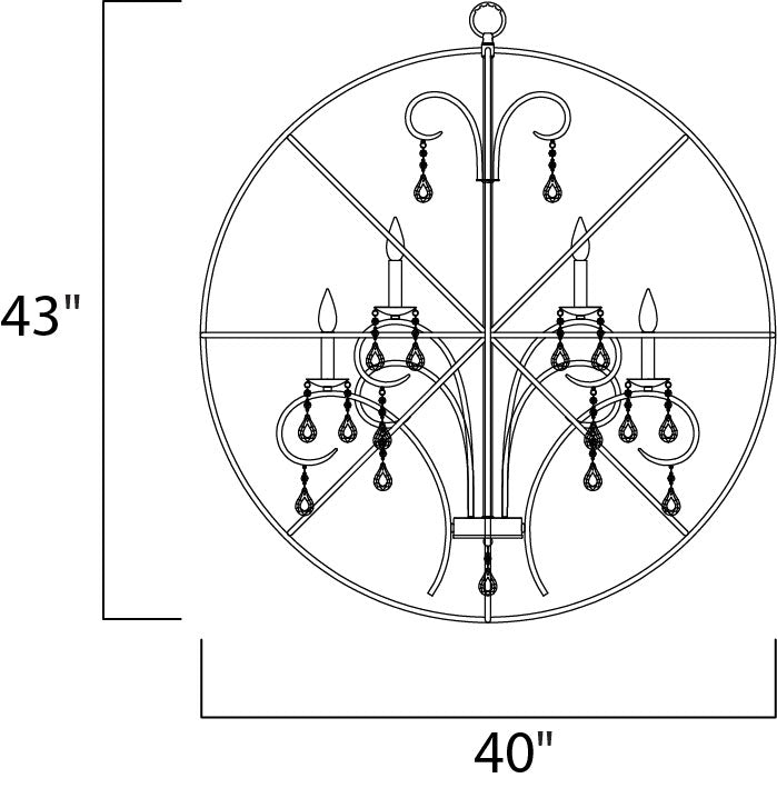 Maxim Orbit 25147ARPN Pendant Light - Anthracite / Polished Nickel