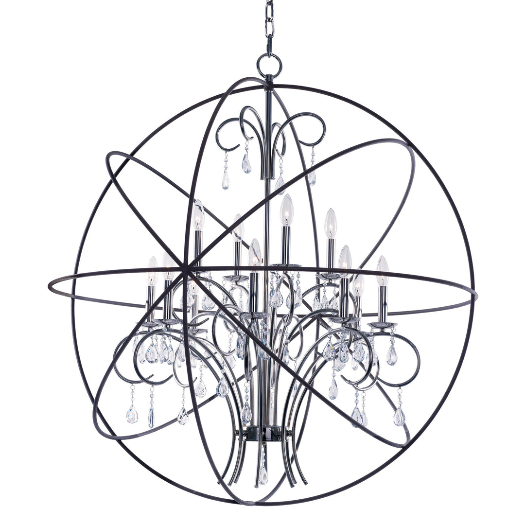 Maxim Orbit 25147ARPN Pendant Light - Anthracite / Polished Nickel
