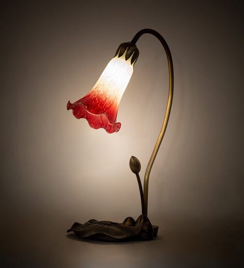 Meyda Tiffany Lighting 251562 Seafoam/Cranberry One Light Mini Lamp Lamp Copper/Antique/Verde