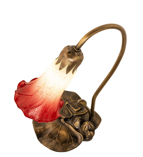 Meyda Tiffany Lighting 251562 Seafoam/Cranberry One Light Mini Lamp Lamp Copper/Antique/Verde