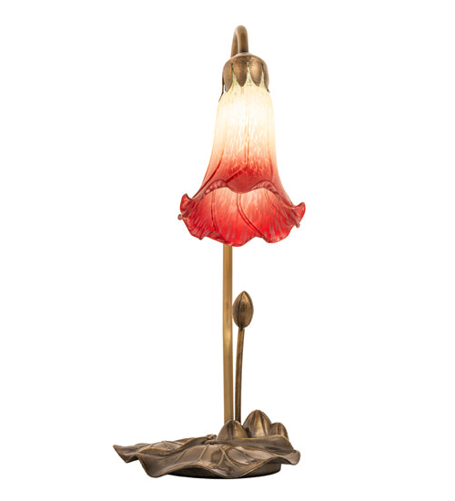 Meyda Tiffany Lighting 251562 Seafoam/Cranberry One Light Mini Lamp Lamp Copper/Antique/Verde