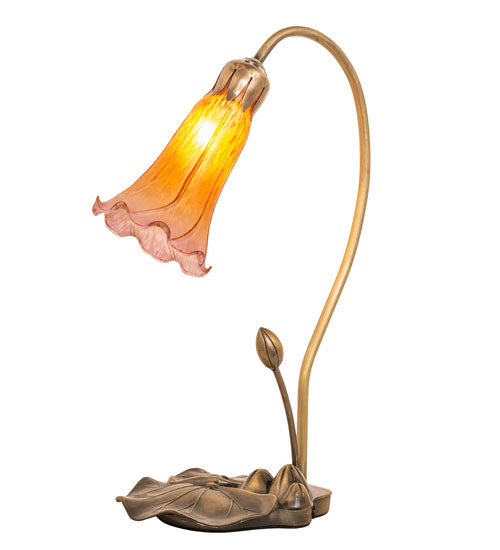 Meyda Tiffany Lighting 251564 Amber/Purple One Light Accent Lamp Lamp Bronze / Dark