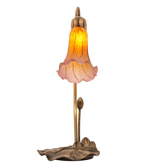 Meyda Tiffany Lighting 251564 Amber/Purple One Light Accent Lamp Lamp Bronze / Dark