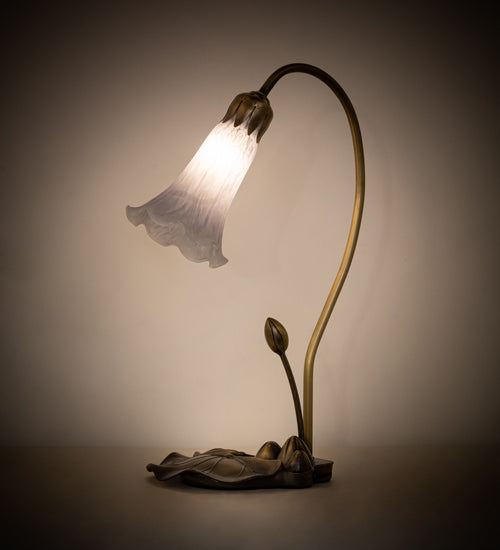 Meyda Tiffany Lighting 251565 Gray One Light Mini Lamp Lamp Copper/Antique/Verde
