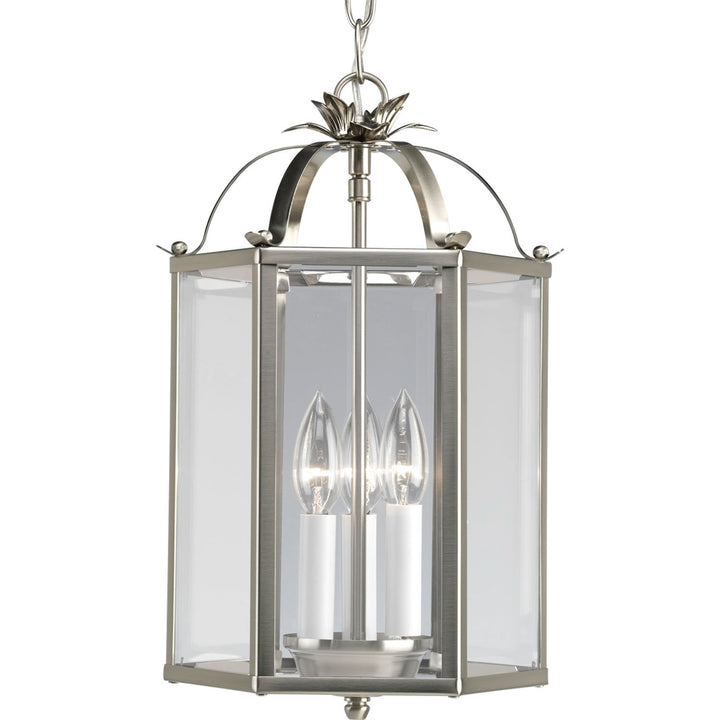Progress Flat Glass P3645-09 Pendant Light - Brushed Nickel