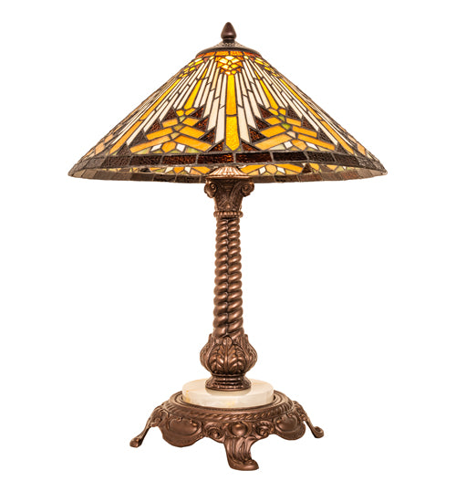 Meyda Tiffany Lighting 251938 Nuevo Ii Cone One Light Table Lamp Lamp Bronze / Dark