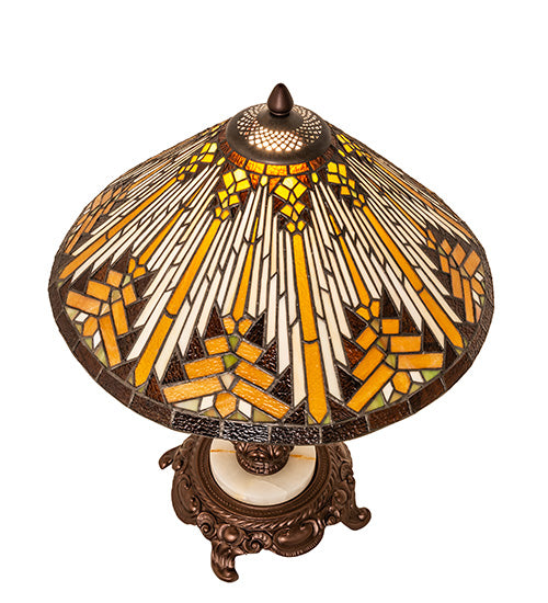 Meyda Tiffany Lighting 251938 Nuevo Ii Cone One Light Table Lamp Lamp Bronze / Dark