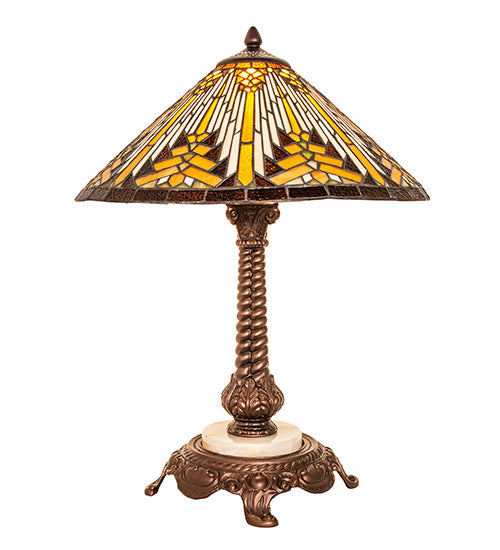 Meyda Tiffany Lighting 251938 Nuevo Ii Cone One Light Table Lamp Lamp Bronze / Dark