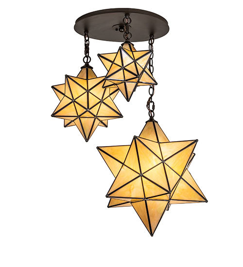 Meyda Tiffany Moravian Star 251942 Pendant Light - Oil Rubbed Bronze