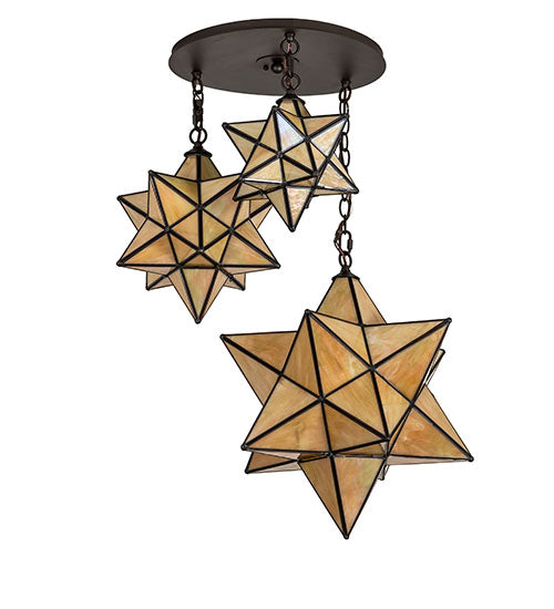 Meyda Tiffany Moravian Star 251942 Pendant Light - Oil Rubbed Bronze