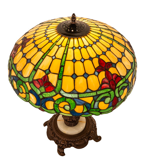 Meyda Tiffany Lighting 251962 Duffner & Kimberly Colonial One Light Table Lamp Lamp Bronze / Dark