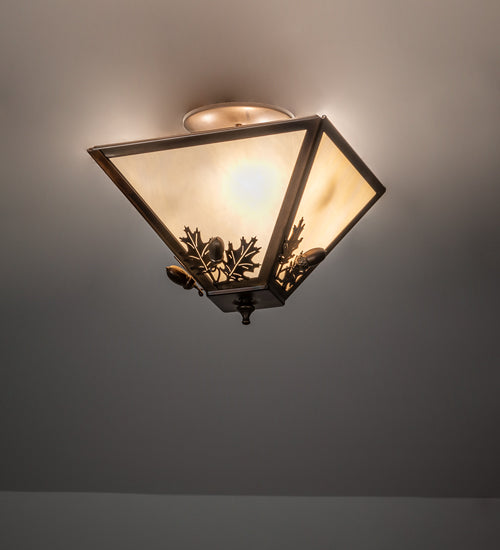 Meyda Tiffany Oak Leaf & Acorn 252002 Ceiling Light - Antique Copper,Burnished