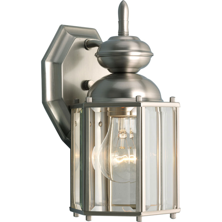 Progress Lighting P5756-09 Carriage Classics One Light Wall Lantern Outdoor Pewter, Nickel, Silver