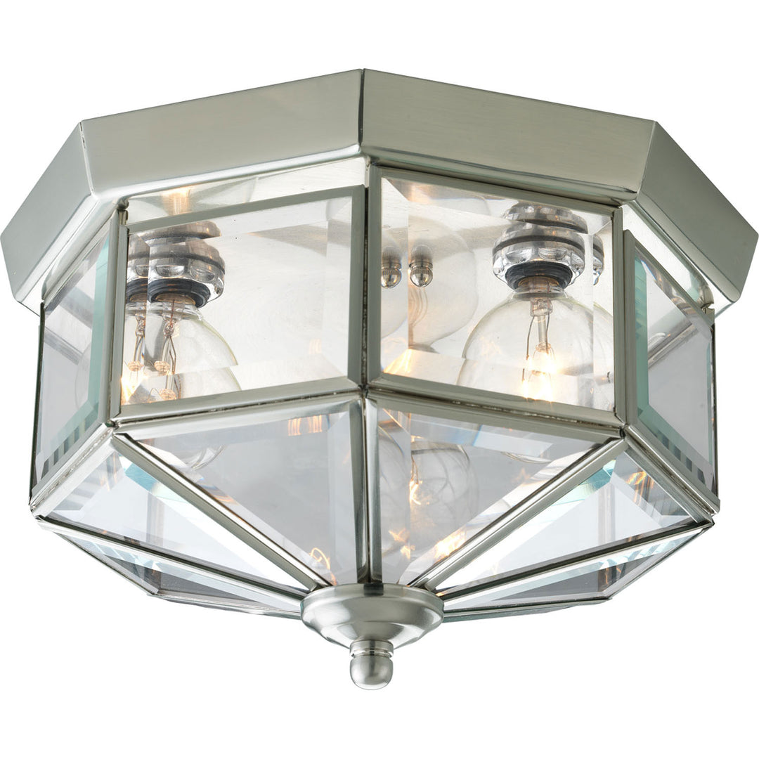 Progress Beveled Glass P5788-09 Ceiling Light - Brushed Nickel