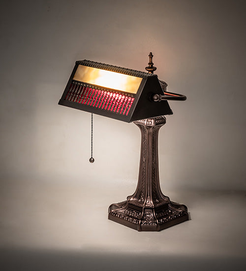 Meyda Tiffany Lighting 252221 Gothic One Light Banker's Lamp Lamp Bronze / Dark
