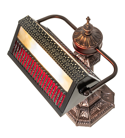 Meyda Tiffany Lighting 252221 Gothic One Light Banker's Lamp Lamp Bronze / Dark