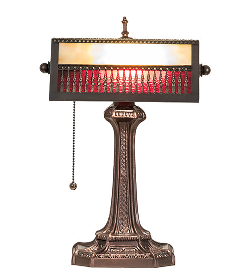 Meyda Tiffany Lighting 252221 Gothic One Light Banker's Lamp Lamp Bronze / Dark