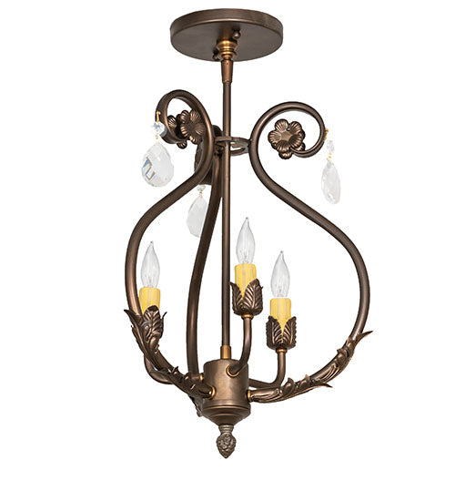 Meyda Tiffany Antonia 252343 Ceiling Light - Antique Copper,Crystal
