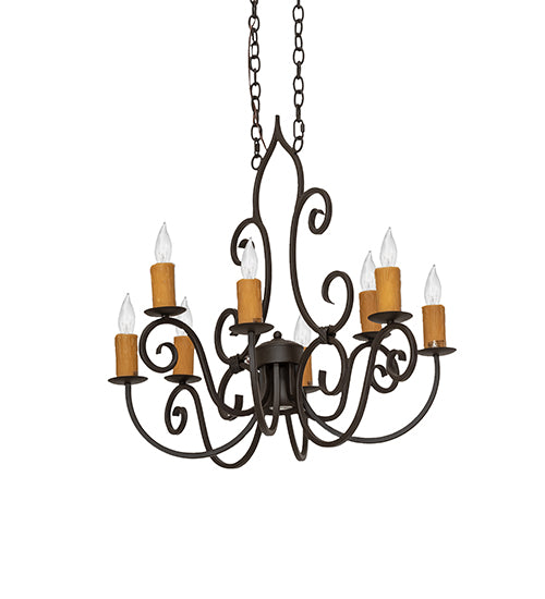 Meyda Tiffany Clifton 252470 Chandelier Light - Oil Rubbed Bronze