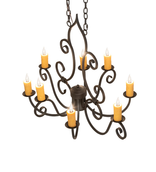 Meyda Tiffany Clifton 252470 Chandelier Light - Oil Rubbed Bronze