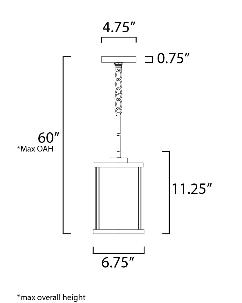 Maxim Sentinel 25252CLSN Pendant Light - Satin Nickel