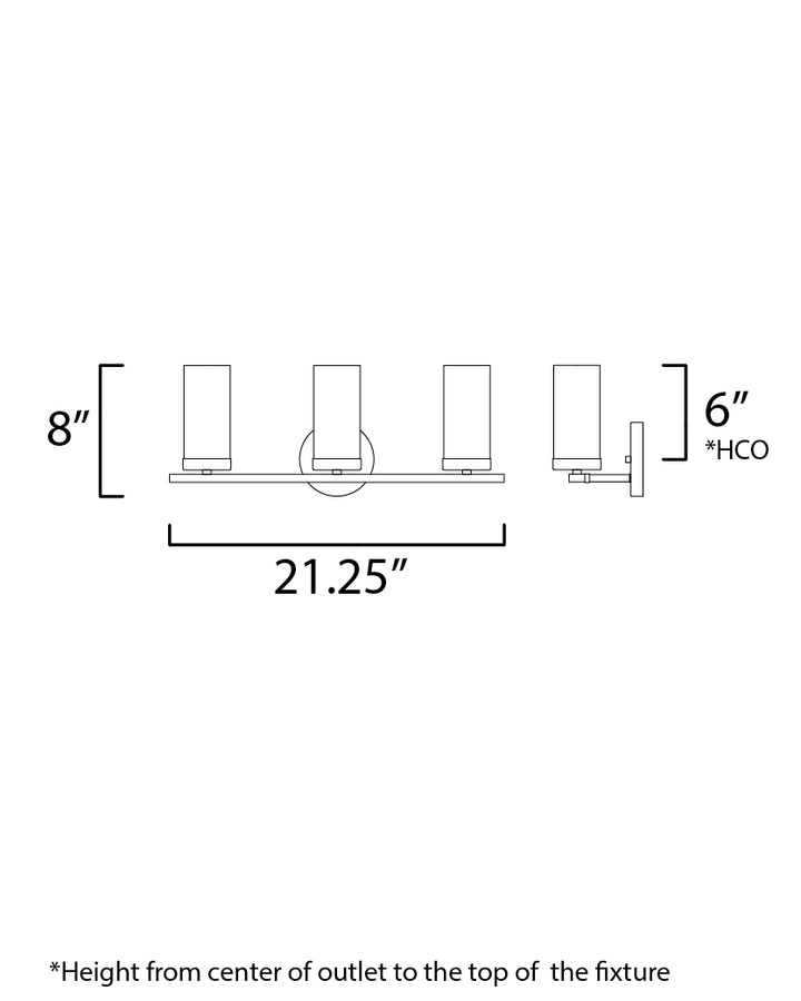 Maxim Sentinel 25257CLSN Bath Vanity Light 22 in. wide - Satin Nickel